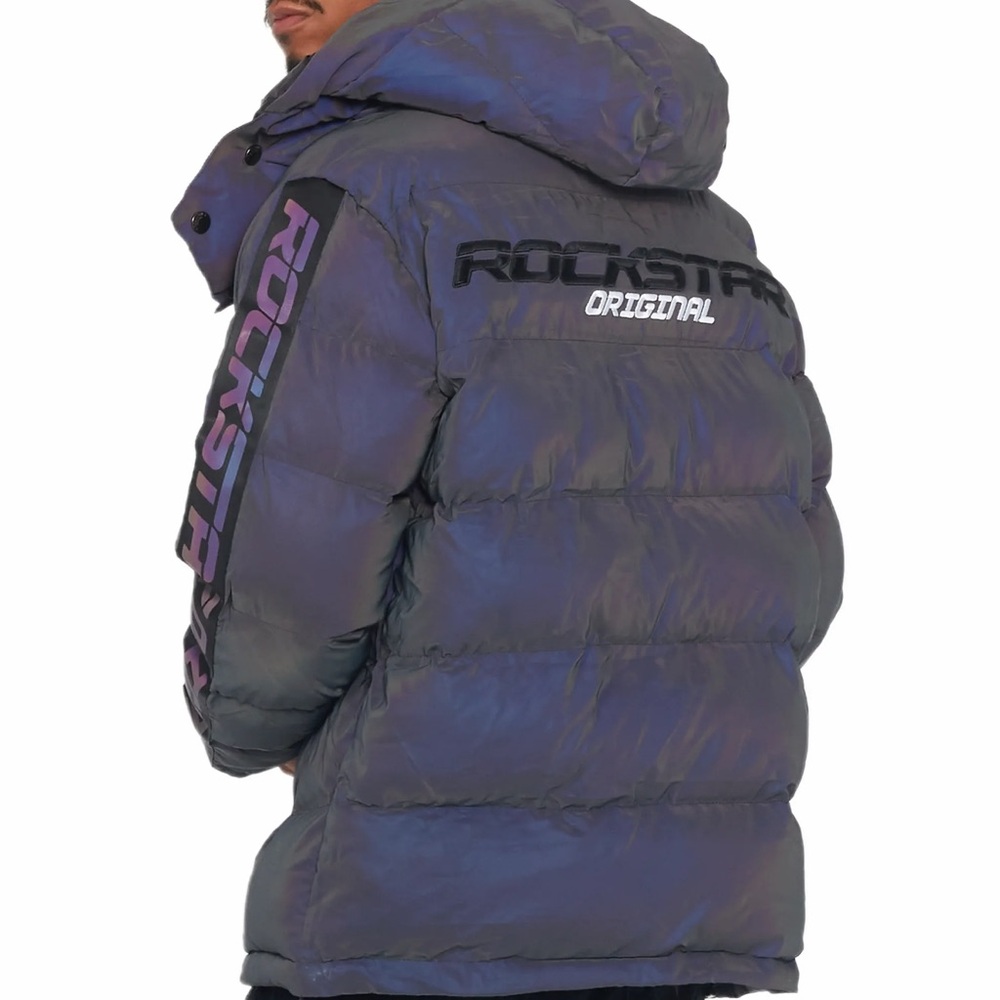Men's Blue Puffer Jacket